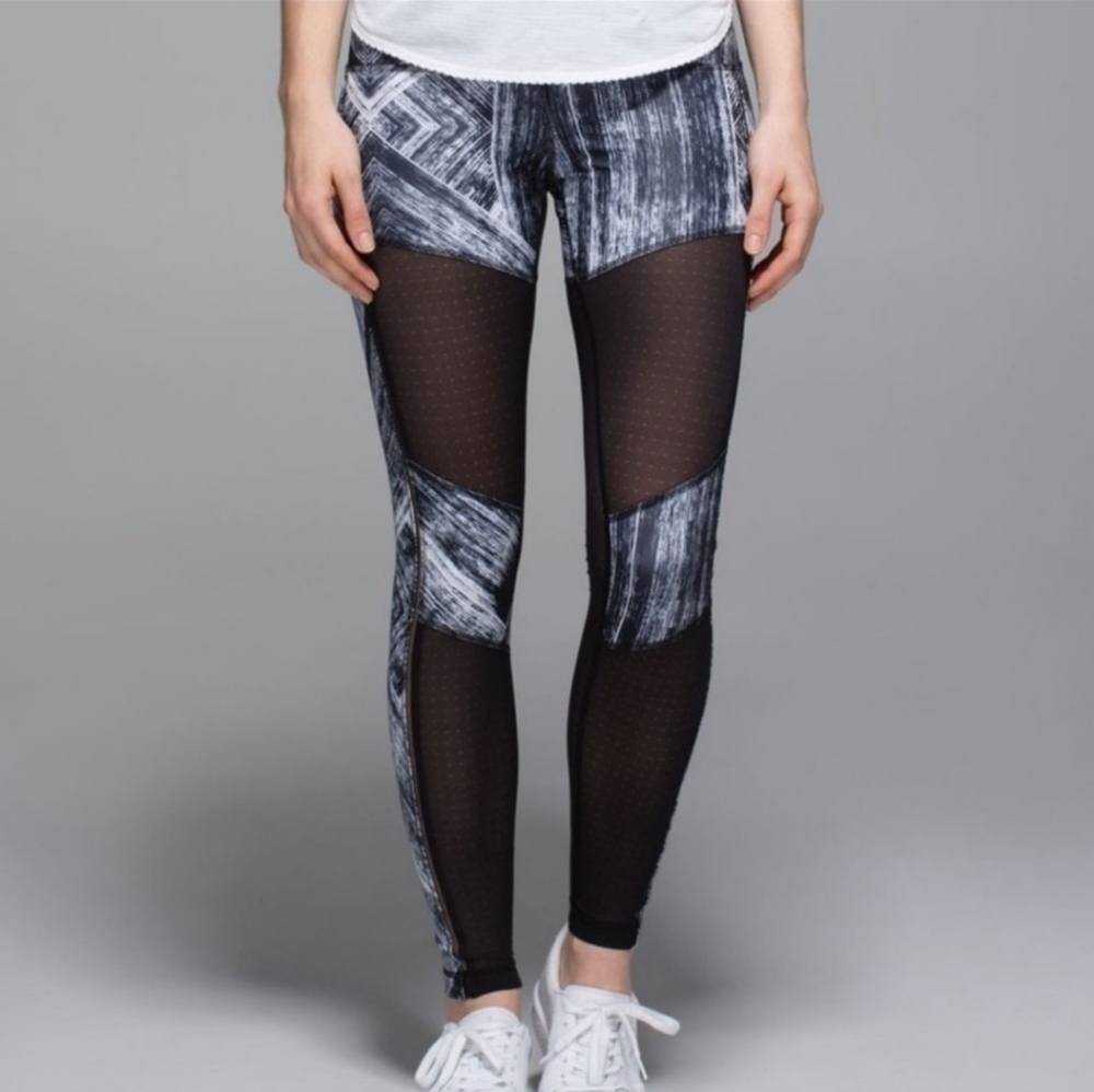 Lululemon hot to street pant sweat wicking mesh pull on leggings in heat wave 6